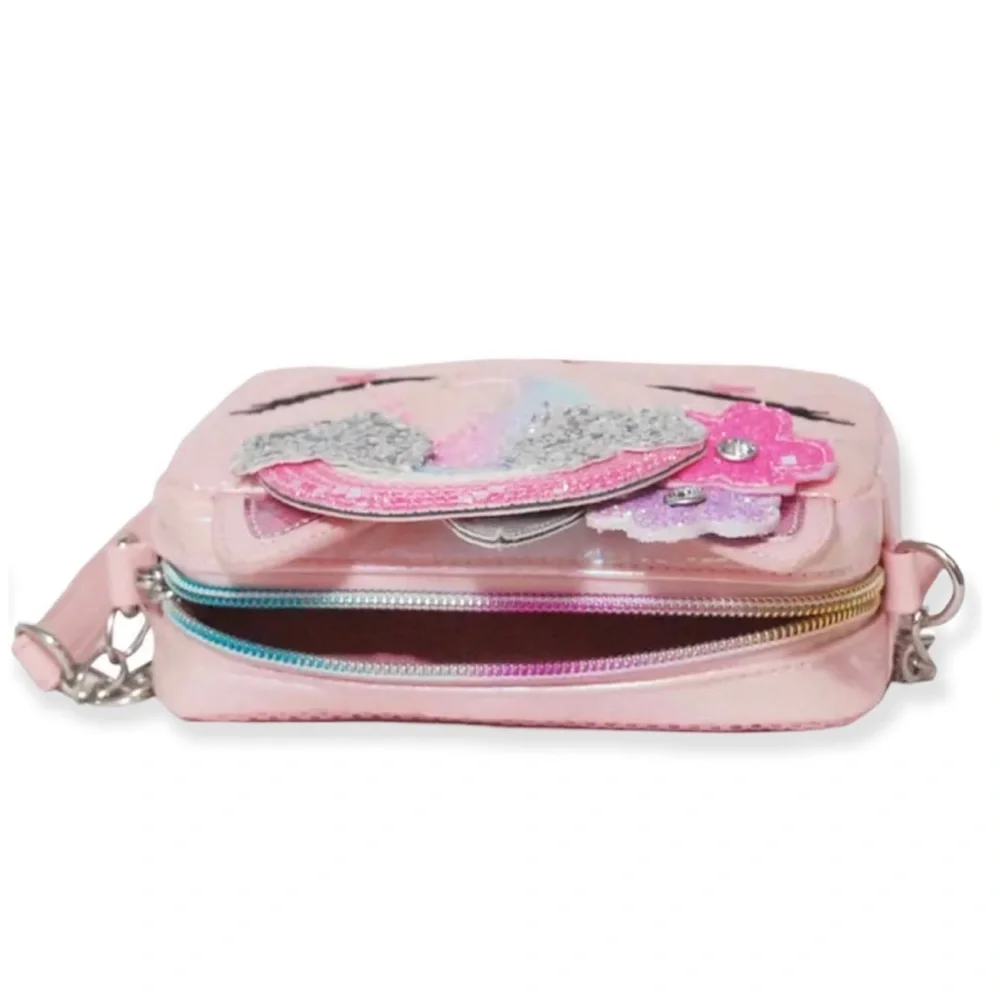 Miss Gwen Kids Purse Unicorn Crossbody Bag Pink Flower Crown Butterflies NWT